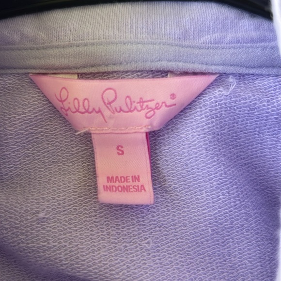 Lilly Pulitzer Skipper Popover UPF 50+ Lilac Size S - Picture 6 of 9